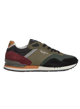 Baskets Pepe Jeans London Forest Vert Homme