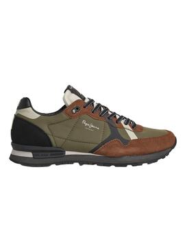 Baskets Pepe Jeans Print Brun pour Homme