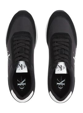 Baskets Calvin Klein Retro Coureur Noire Homme