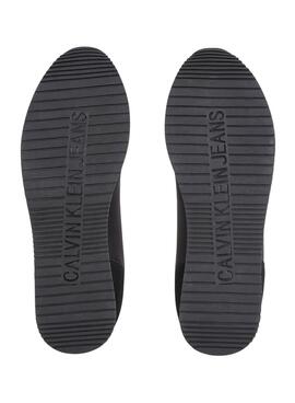 Baskets Calvin Klein Retro Coureur Noire Homme