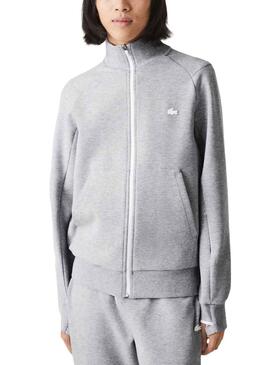 Sweat Lacoste Argent Gris pour Homme