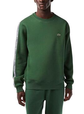 Sweat Lacoste SH5073 Vert pour Homme
