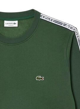 Sweat Lacoste SH5073 Vert pour Homme