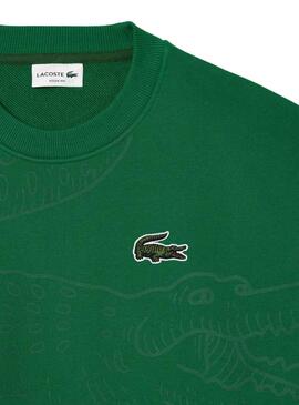 Sweat Lacoste Jogger Loose Fit Vert Homme