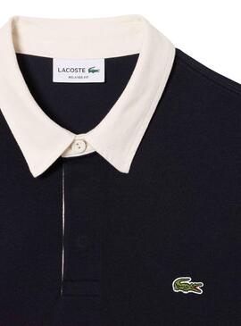 Polo Lacoste Rugby Bleu Marine pour Homme
