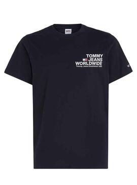 T-Shirt Tommy Jeans Entry Concert Noire Homme