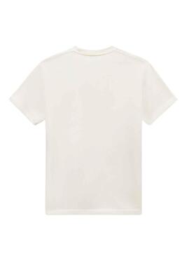 T-Shirt Vans Tissé Patch Blanc pour Homme