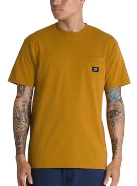 T-Shirt Vans Tissé Patch Jaune pour Homme