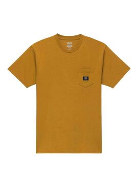 T-Shirt Vans Tissé Patch Jaune pour Homme