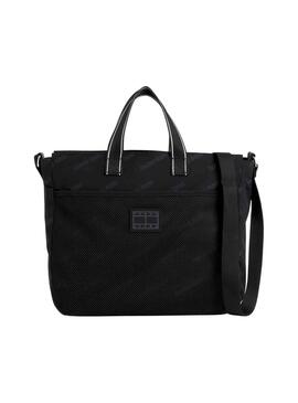 Sac à main Tote Tommy Jeans Skater Logos Noire Femme