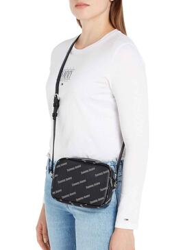 Sac à main Tommy Jeans Doit Camera Print Noire Femme