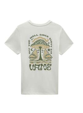 T-Shirt Vans Champignon Experience Blanc Femme