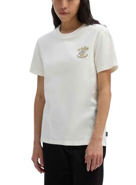 T-Shirt Vans Paisley Fly Blanc pour Femme