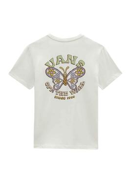 T-Shirt Vans Paisley Fly Blanc pour Femme