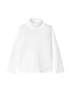 Pull Mayoral Cisne Tricot Blanc pour Fille