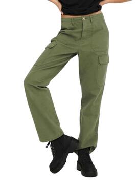 Pantalon Only Mafy Cargo Vert pour Femme