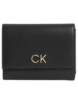 Portefeuille Calvin Klein Re-Lock Noire pour Femme