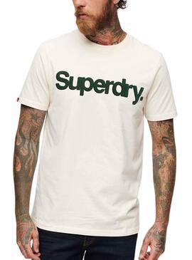 T-Shirt Superdry Core Logo Classic Blanc Homme