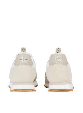 Baskets Calvin Klein Runner Chaussette Blanc Femme