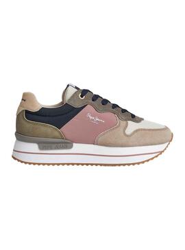 Baskets Pepe Jeans Rusper Queen Rose pour Femme