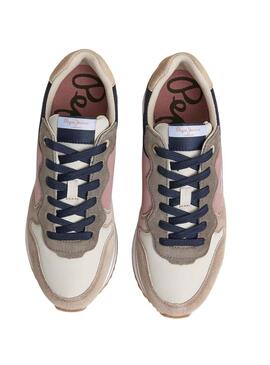 Baskets Pepe Jeans Rusper Queen Rose pour Femme