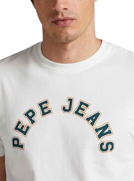 T-Shirt Pepe Jeans Westend Blanc pour Homme