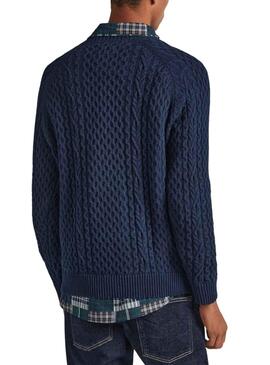 Pull Pepe Jeans Sly Bleu Marine pour Homme