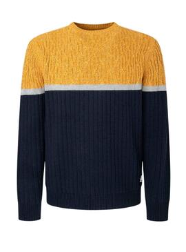 Pull Pepe Jeans Silvano Bleu Marine pour Homme