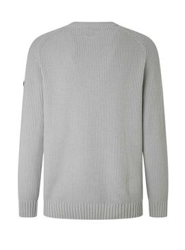 Pull Pepe Jeans Sheldon Gris pour Homme