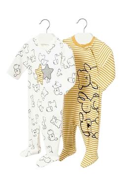 Set 2 Barboteuses Mayoral Ours Jaune pour Bébé