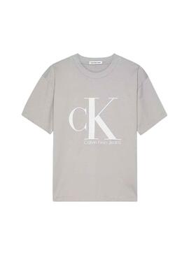 T-Shirt Calvin Klein Marble Beige pour Garçon