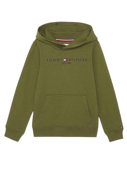 Sweat Tommy Hilfiger Essential Vert Fille Gar on