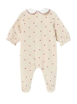 Set 2 Barboteuses Mayoral Tundosado Beige Bébé