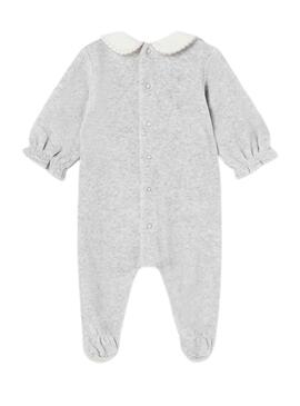 Set 2 Barboteuses Mayoral Tundosado Gris pour Bébé