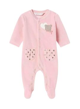 Set 2 Barboteuses Mayoral Tundosado Rose pour Bébé