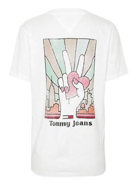 T-Shirt Tommy Jeans Bold Statement Blanc Femme