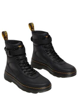 Bootss Dr Martens Combs Tech Cuir Noire pour Homme