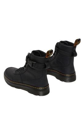 Bootss Dr Martens Combs Tech Cuir Noire pour Homme