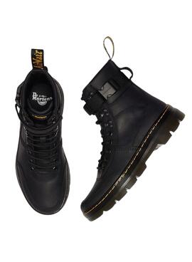 Bootss Dr Martens Combs Tech Cuir Noire pour Homme