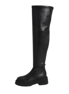 Bootss Tommy Jeans Over The Genou Noire Femme