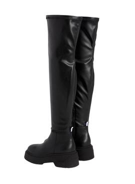 Bootss Tommy Jeans Over The Genou Noire Femme