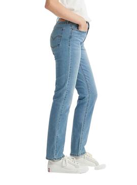 Pantalon Jeans Levis 312 Shaping Slim Bleu Femme