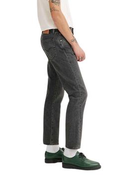 Pantalon Jeans Levis 501 Crop Gris Homme