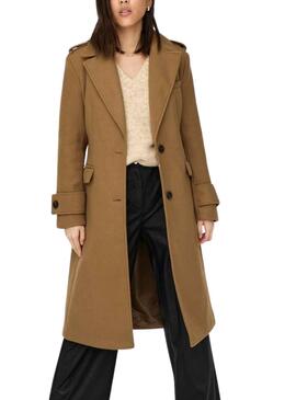 Manteaux Only Emma Fitted Long Brun pour Femme