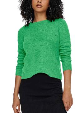 Pull Only Lolli Vert pour Femme