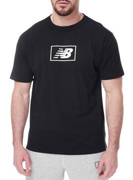 T-Shirt New Balance Essentials Logo Noire Homme