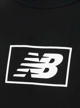 T-Shirt New Balance Essentials Logo Noire Homme