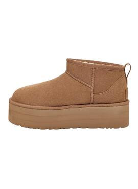 Bootss UGG Classic Ultra Mini Platform Brun Femme