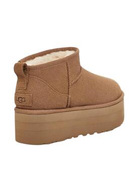 Bootss UGG Classic Ultra Mini Platform Brun Femme