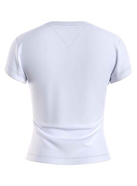 T-Shirt Tommy Jeans Essential Logo Blanc Femme